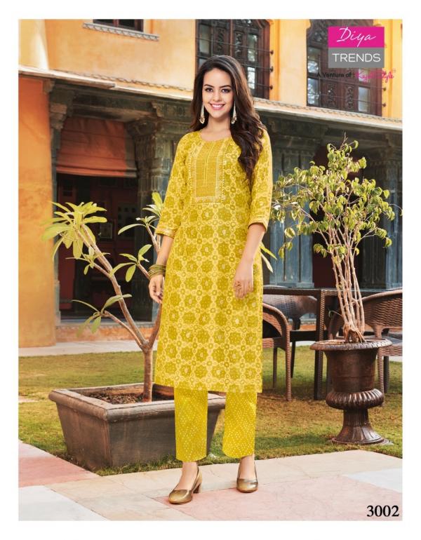 Goldy Vol 3 By Diya Trends Fancy Kurti With Bottom Collection